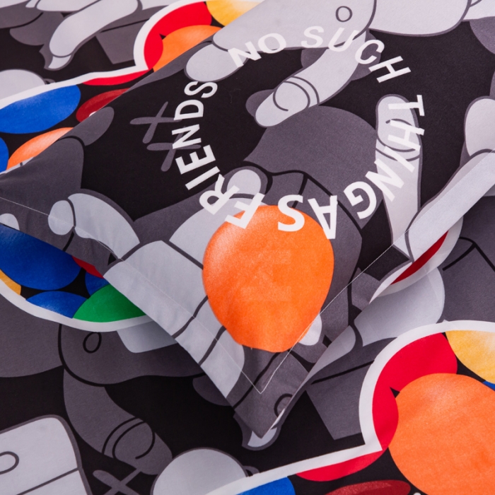 91家纺网 家纺一手货源 找家纺 乐居坊 2022新款芦荟棉四件套暴力彩虹