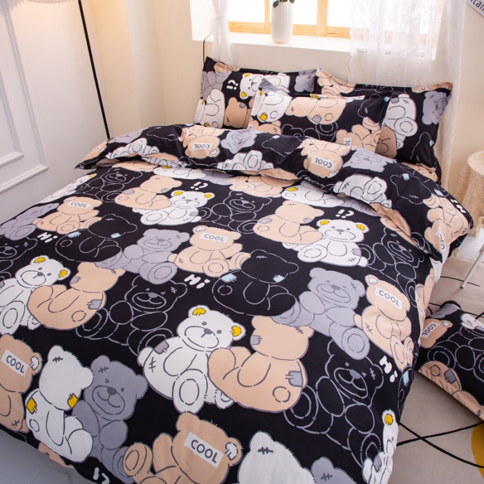 91家纺网 家纺一手货源 找家纺 乐居坊 2022新款芦荟棉四件套布偶熊