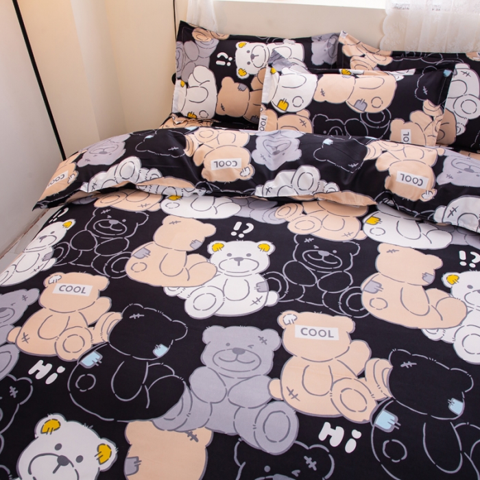 91家纺网 家纺一手货源 找家纺 乐居坊 2022新款芦荟棉四件套布偶熊