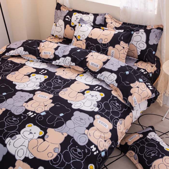 91家纺网 家纺一手货源 找家纺 乐居坊 2022新款芦荟棉四件套布偶熊