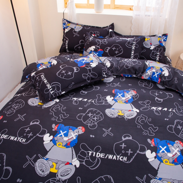 91家纺网 家纺一手货源 找家纺 乐居坊 2022新款芦荟棉四件套潮牌达人