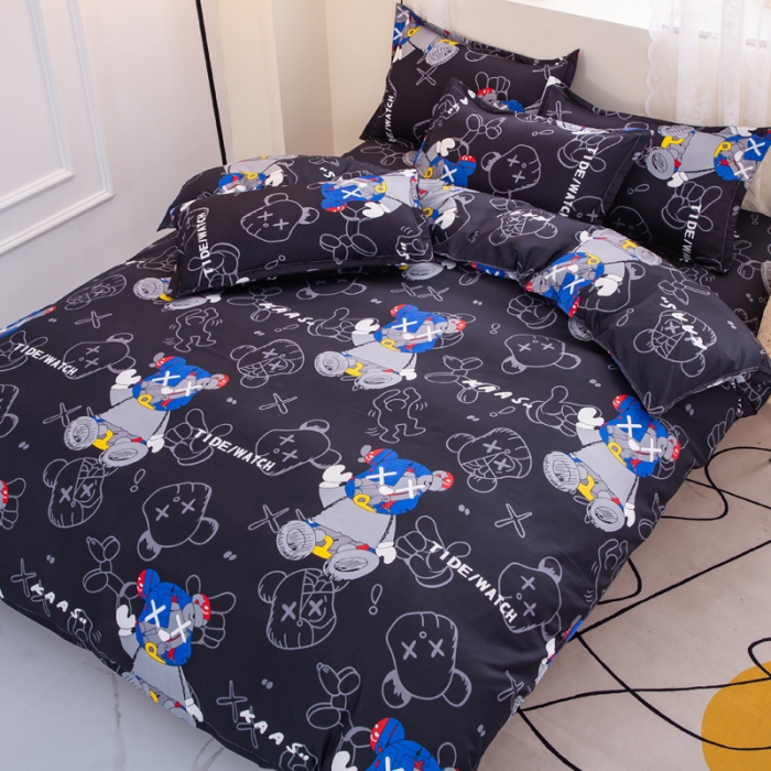 91家纺网 家纺一手货源 找家纺 乐居坊 2022新款芦荟棉四件套潮牌达人