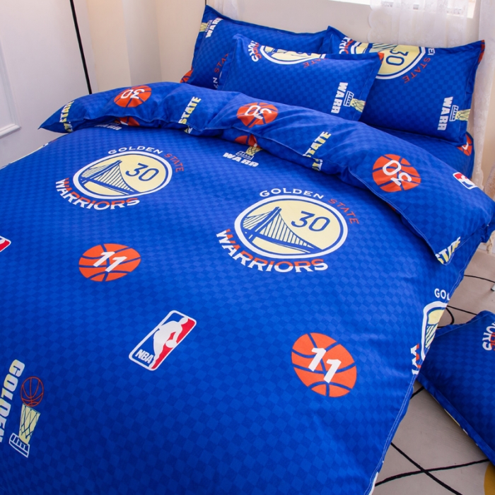 91家纺网 家纺一手货源 找家纺 乐居坊 2022新款芦荟棉四件套金州勇士-客