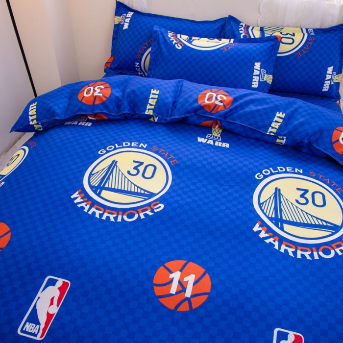 91家纺网 家纺一手货源 找家纺 乐居坊 2022新款芦荟棉四件套金州勇士-客