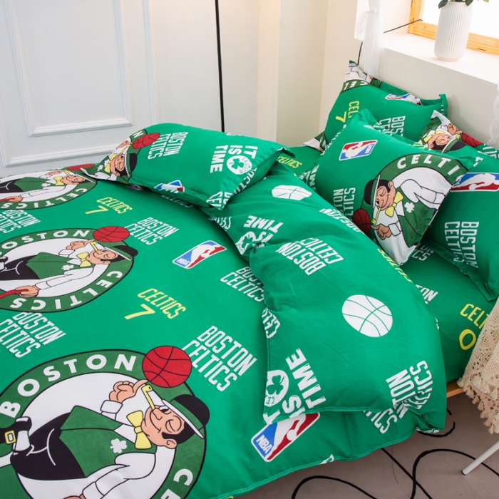 91家纺网 家纺一手货源 找家纺 乐居坊 2022新款芦荟棉四件套凯尔特人