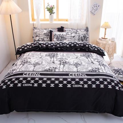 91家纺网 家纺一手货源 找家纺 乐居坊 2022新款芦荟棉四件套人生赢家