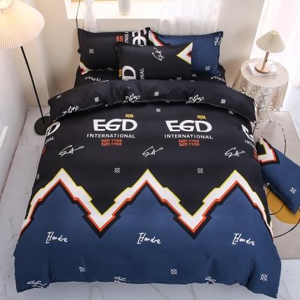 91家纺网 家纺一手货源 找家纺 乐居坊 2022新款芦荟棉四件套荣耀之光