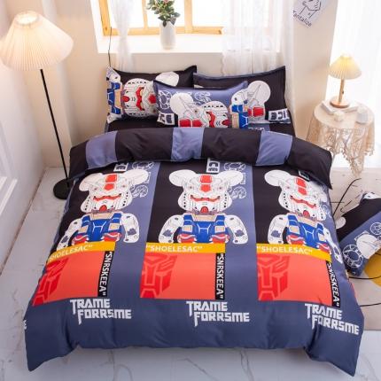 乐居坊 2022新款芦荟棉四件套铁甲战士