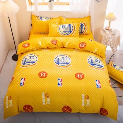 乐居坊 2022新款芦荟棉四件套金州勇士-主