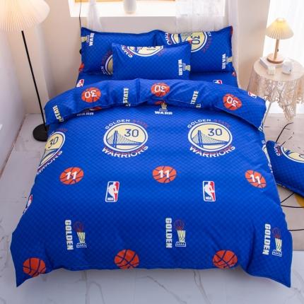 乐居坊 2022新款芦荟棉四件套金州勇士-客