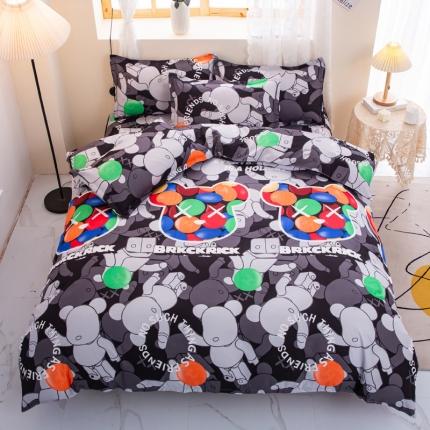 乐居坊 2022新款芦荟棉四件套暴力彩虹