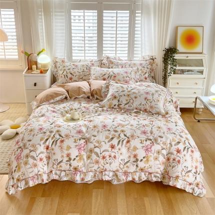 91家纺网 家纺一手货源 找家纺 （总）宝齐莱家纺 2022新款韩版全棉13372印花单被套