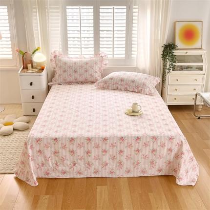 91家纺网 家纺一手货源 找家纺 （总）宝齐莱家纺 2022新款韩版全棉13372印花单床单