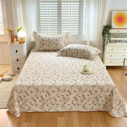 91家纺网 家纺一手货源 找家纺 （总）宝齐莱家纺 2022新款韩版全棉13372印花单床单