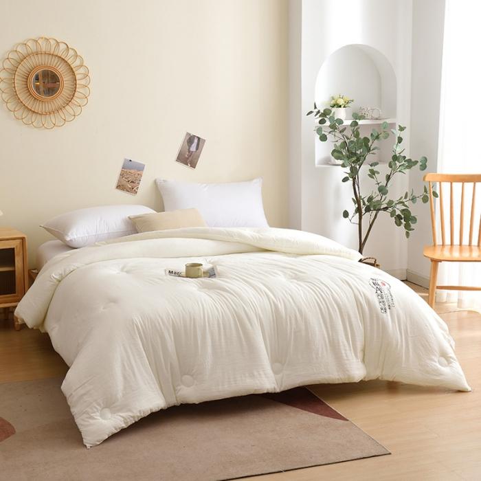 91家纺网 家纺一手货源 找家纺 启优家纺—水洗棉被芯原棉被子春秋被四季被冬被整张棉