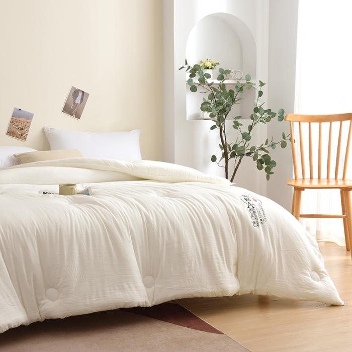 91家纺网 家纺一手货源 找家纺 启优家纺—水洗棉被芯原棉被子春秋被四季被冬被整张棉