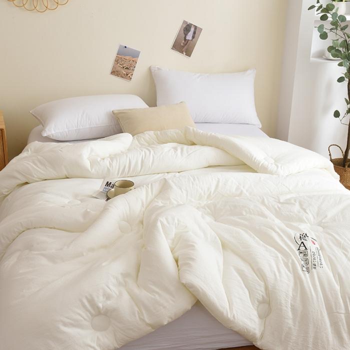 91家纺网 家纺一手货源 找家纺 启优家纺—水洗棉被芯原棉被子春秋被四季被冬被整张棉