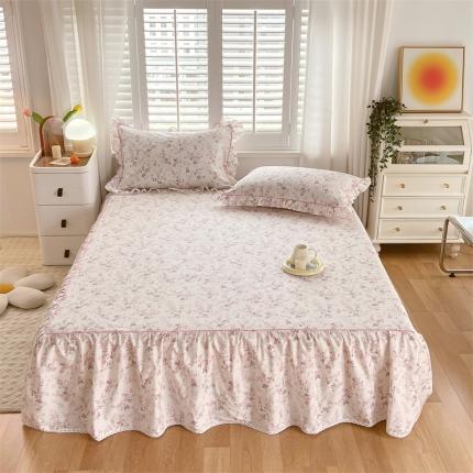 91家纺网 家纺一手货源 找家纺 宝齐莱家纺 2022新款韩版全棉13372印花单床裙 柒月