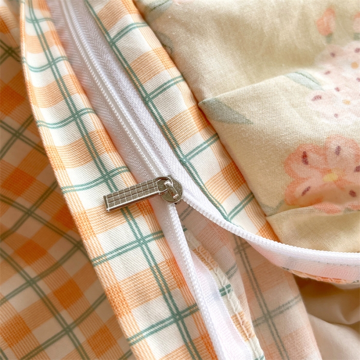 91家纺网 家纺一手货源 找家纺 宝齐莱家纺 2022新款韩版全棉13372印花四件套 安妮