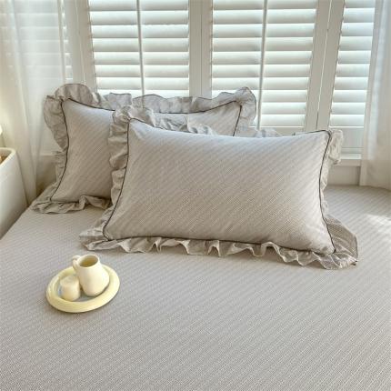 91家纺网 家纺一手货源 找家纺 宝齐莱家纺 2022新款韩版全棉13372印花枕套 简单爱