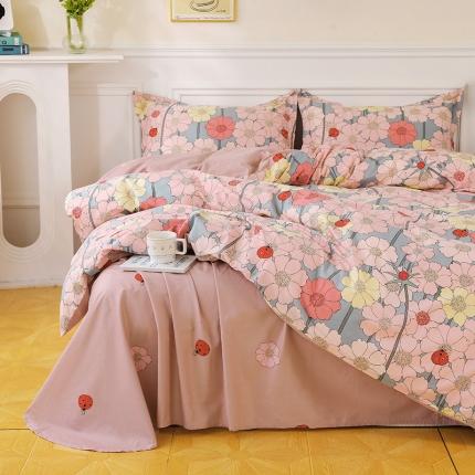 91家纺网 家纺一手货源 找家纺 （总）星期三 2022年7月新款铂金全棉13372四件套（加老板微信有会员价）