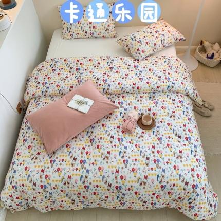 91家纺网 家纺一手货源 找家纺 星期八 2022新款迪士尼春秋被冬被 卡通乐园