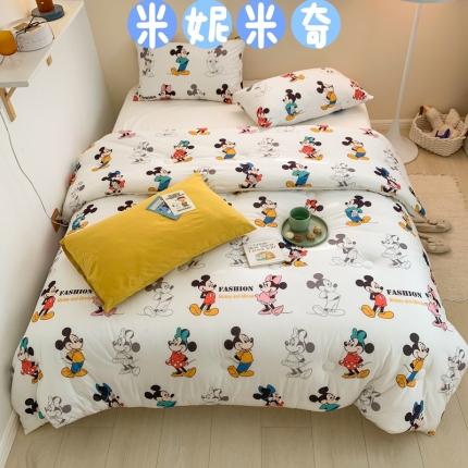 91家纺网 家纺一手货源 找家纺 星期八 2022新款迪士尼春秋被冬被 米妮米奇