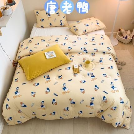 91家纺网 家纺一手货源 找家纺 星期八 2022新款迪士尼春秋被冬被 唐老鸭