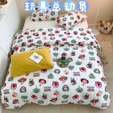 91家纺网 家纺一手货源 找家纺 星期八 2022新款迪士尼春秋被冬被 玩具总动员