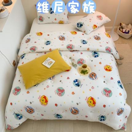 91家纺网 家纺一手货源 找家纺 星期八 2022新款迪士尼春秋被冬被 维尼家族