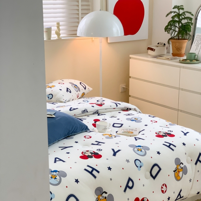 91家纺网 家纺一手货源 找家纺 星期八 2022新款迪士尼春秋被冬被 happy米奇