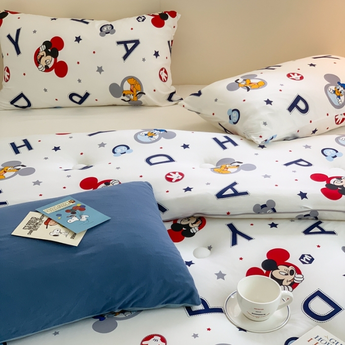 91家纺网 家纺一手货源 找家纺 星期八 2022新款迪士尼春秋被冬被 happy米奇