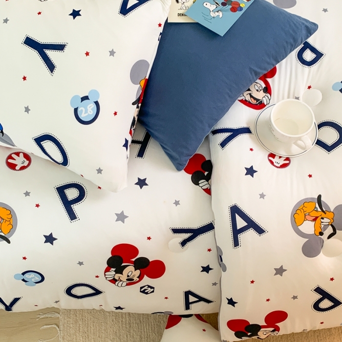 91家纺网 家纺一手货源 找家纺 星期八 2022新款迪士尼春秋被冬被 happy米奇