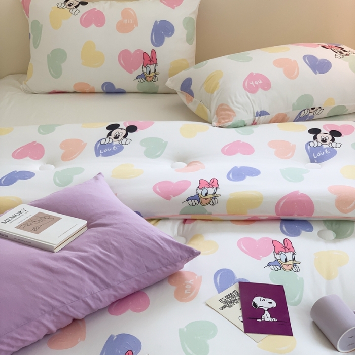 91家纺网 家纺一手货源 找家纺 星期八 2022新款迪士尼春秋被冬被 爱心米妮