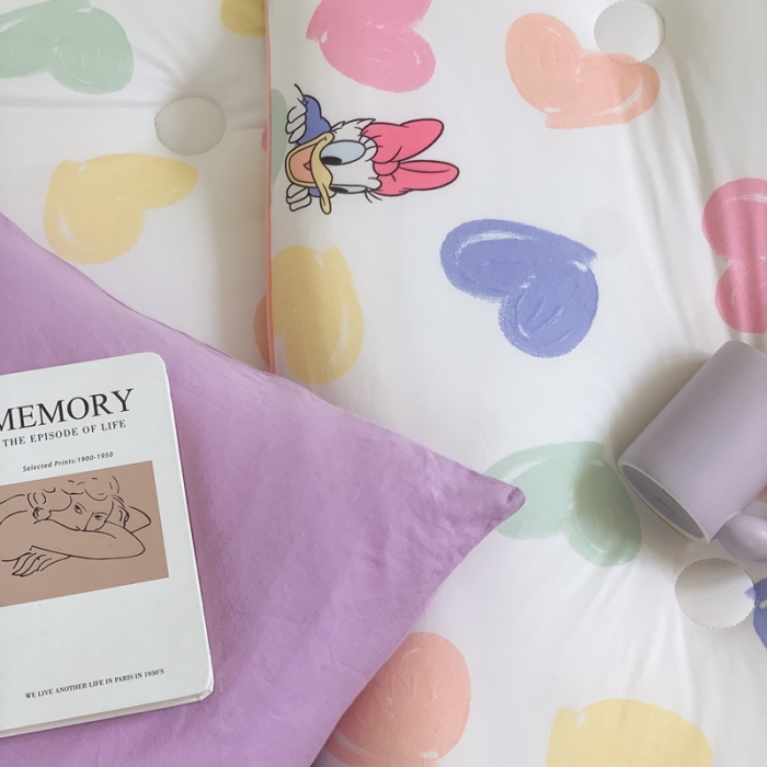 91家纺网 家纺一手货源 找家纺 星期八 2022新款迪士尼春秋被冬被 爱心米妮