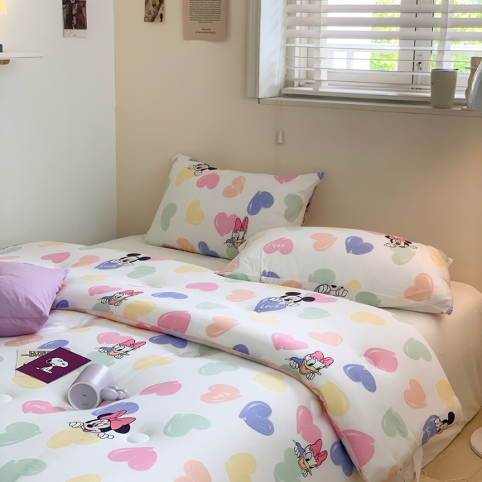 91家纺网 家纺一手货源 找家纺 星期八 2022新款迪士尼春秋被冬被 爱心米妮