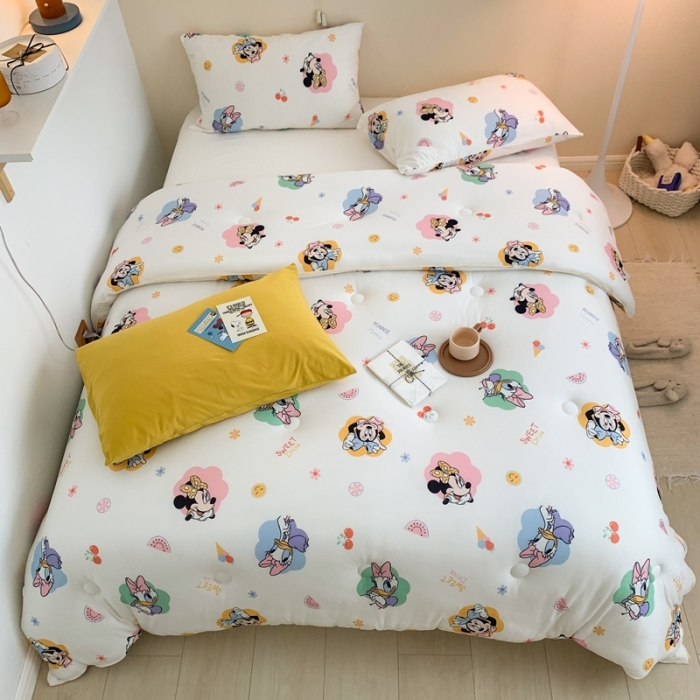 91家纺网 家纺一手货源 找家纺 星期八 2022新款迪士尼春秋被冬被 米妮黛西