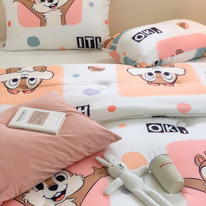 91家纺网 家纺一手货源 找家纺 星期八 2022新款迪士尼春秋被冬被 奇奇蒂蒂