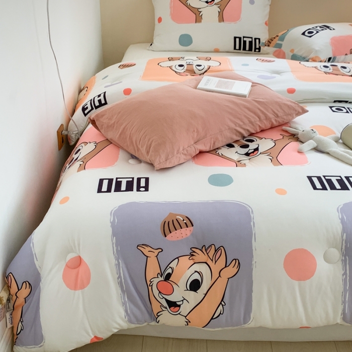 91家纺网 家纺一手货源 找家纺 星期八 2022新款迪士尼春秋被冬被 奇奇蒂蒂