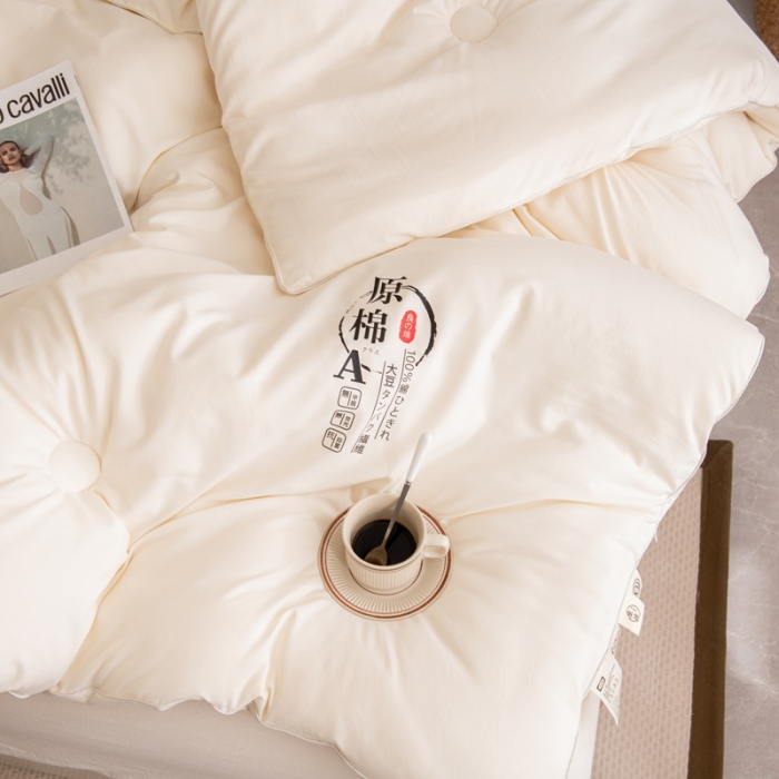 91家纺网 家纺一手货源 找家纺 （总）永耀2022新款原棉大豆被子冬被春秋夏凉被电商直播爆款