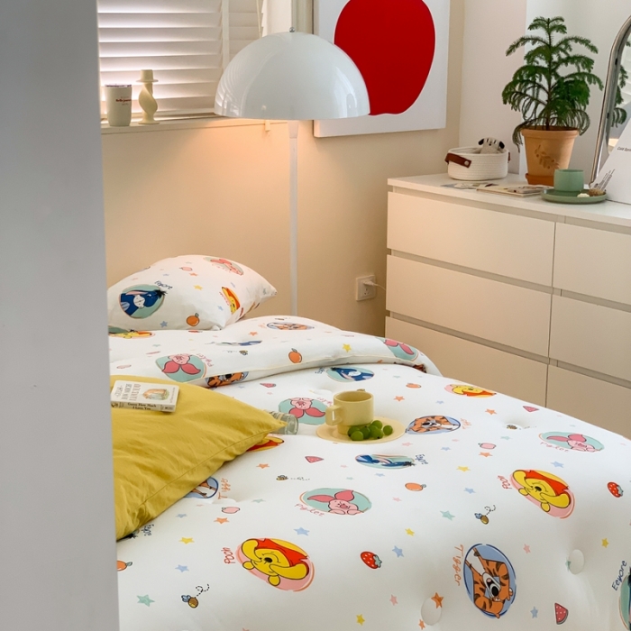 91家纺网 家纺一手货源 找家纺 星期八 2022新款迪士尼春秋被冬被 维尼家族