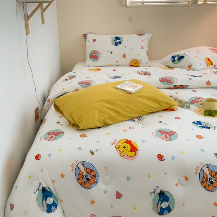 91家纺网 家纺一手货源 找家纺 星期八 2022新款迪士尼春秋被冬被 维尼家族