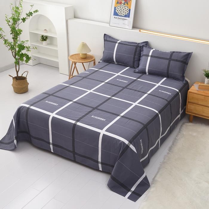 91家纺网 家纺一手货源 找家纺 启优2022新款128*68全棉印花斜纹单枕套一对装