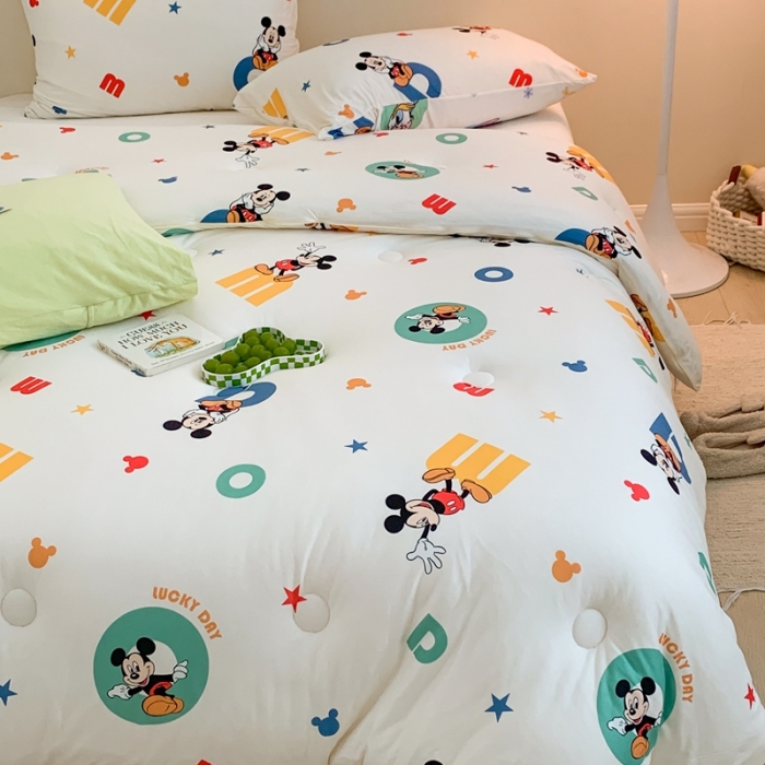 91家纺网 家纺一手货源 找家纺 星期八 2022新款迪士尼春秋被冬被 m米奇