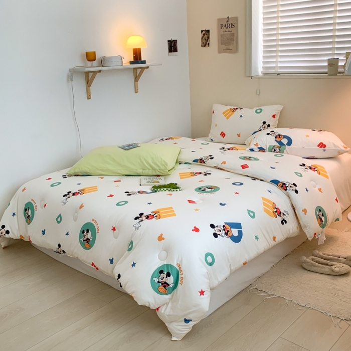 91家纺网 家纺一手货源 找家纺 星期八 2022新款迪士尼春秋被冬被 m米奇