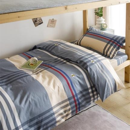 91家纺网 家纺一手货源 找家纺 （总）凌云 2025新款全棉学生宿舍三件套床单被套