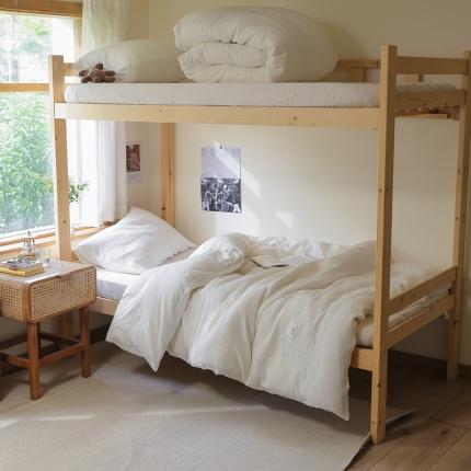 91家纺网 家纺一手货源 找家纺 （总）寐眠 2022新款A类水洗棉全棉华夫格学生三件套