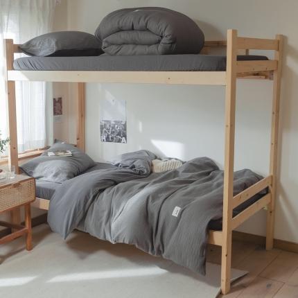 91家纺网 家纺一手货源 找家纺 （总）寐眠 2022新款A类水洗棉全棉华夫格学生三件套