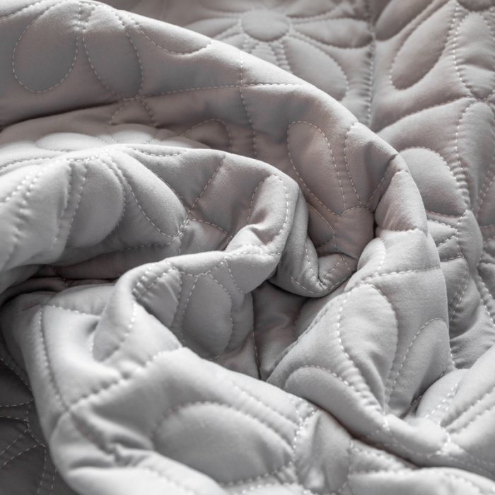 91家纺网 家纺一手货源 找家纺 给笠 2023新款A类原棉夹棉大豆床笠 幸运格-星灰