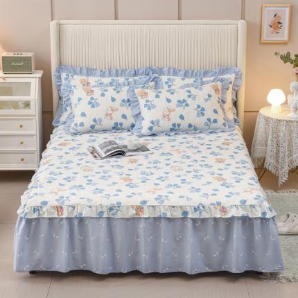 91家纺网 家纺一手货源 找家纺 （总）爱妮玖玖 2022新款夹棉床裙